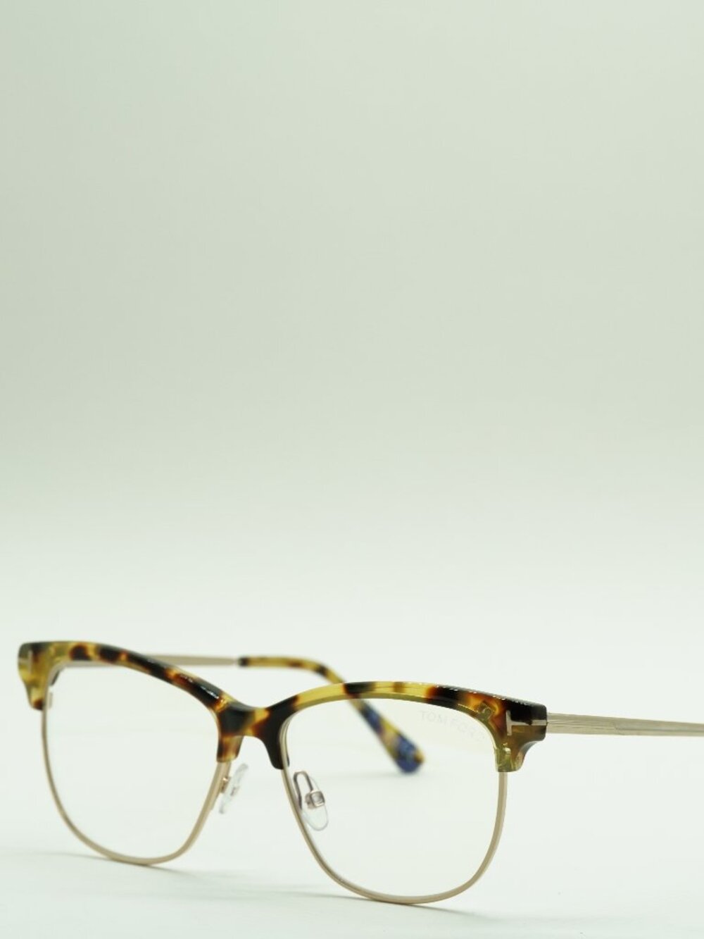 Final Sale - Tom Ford TF5546-B 056 Square Eyeglasses 52mm - Tortise / Gold
